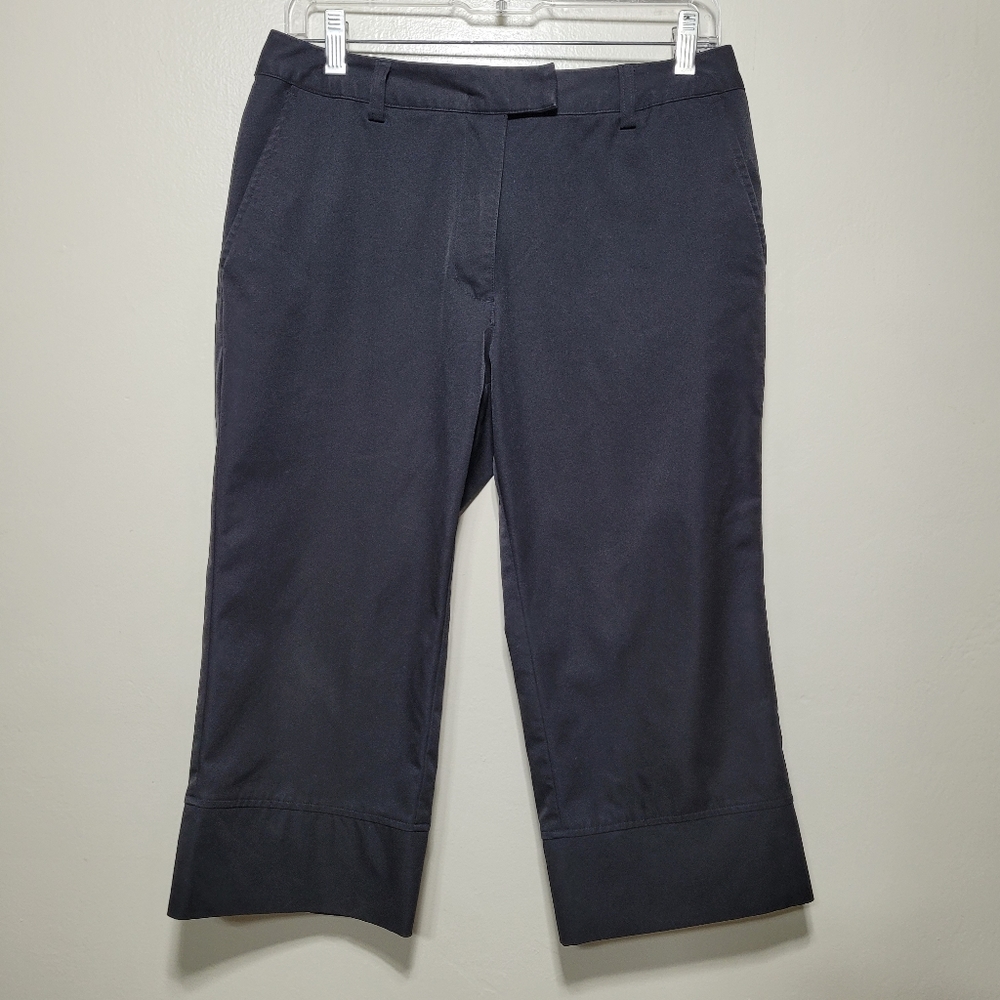 Adidas Black Cropped Stretch Golf Pants Size 8